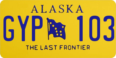 AK license plate GYP103