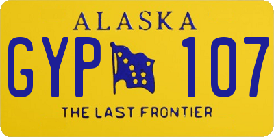 AK license plate GYP107