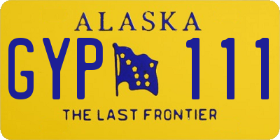 AK license plate GYP111
