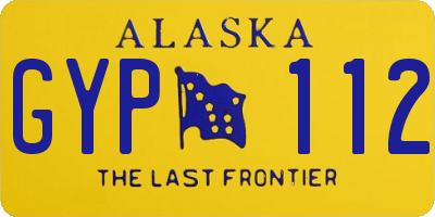AK license plate GYP112