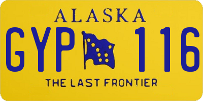 AK license plate GYP116