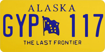 AK license plate GYP117