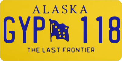 AK license plate GYP118