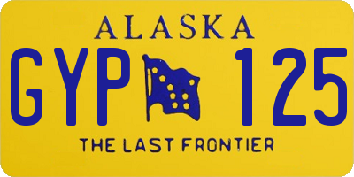 AK license plate GYP125