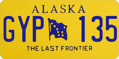 AK license plate GYP135