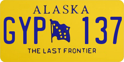 AK license plate GYP137