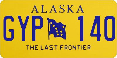 AK license plate GYP140