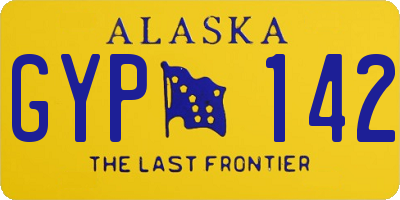 AK license plate GYP142