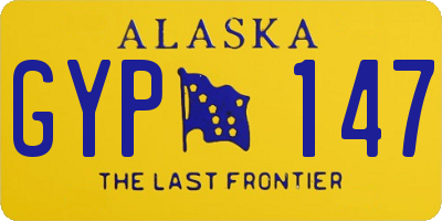 AK license plate GYP147