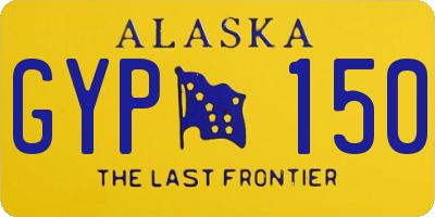 AK license plate GYP150