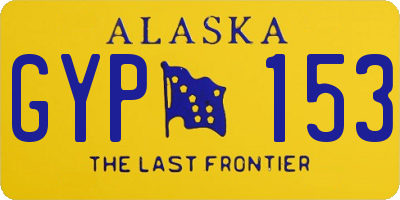 AK license plate GYP153