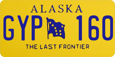 AK license plate GYP160