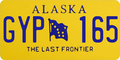AK license plate GYP165