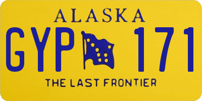 AK license plate GYP171