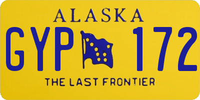 AK license plate GYP172
