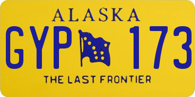 AK license plate GYP173