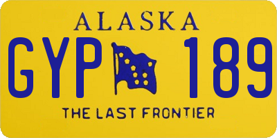 AK license plate GYP189