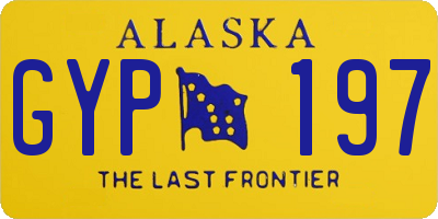 AK license plate GYP197