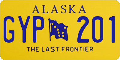 AK license plate GYP201