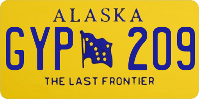 AK license plate GYP209