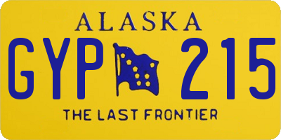 AK license plate GYP215
