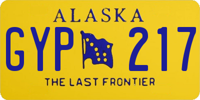 AK license plate GYP217