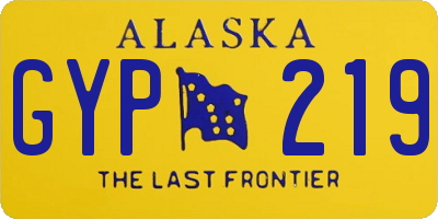 AK license plate GYP219