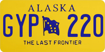 AK license plate GYP220