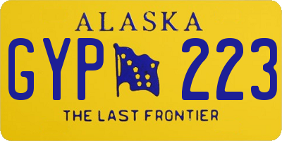 AK license plate GYP223