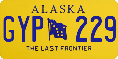AK license plate GYP229
