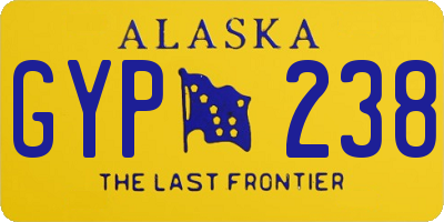 AK license plate GYP238