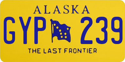 AK license plate GYP239