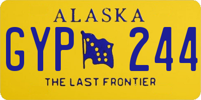 AK license plate GYP244