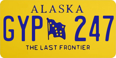 AK license plate GYP247
