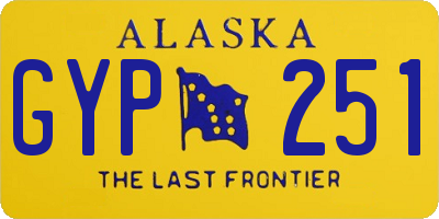 AK license plate GYP251