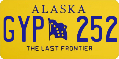 AK license plate GYP252