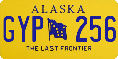 AK license plate GYP256