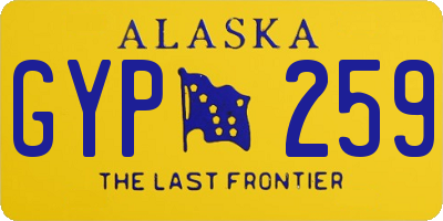AK license plate GYP259