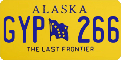 AK license plate GYP266