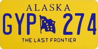 AK license plate GYP274