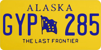 AK license plate GYP285