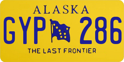 AK license plate GYP286