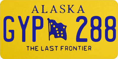 AK license plate GYP288