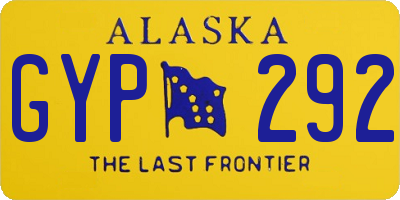 AK license plate GYP292