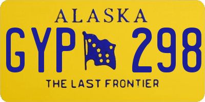 AK license plate GYP298