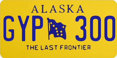 AK license plate GYP300