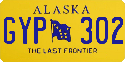 AK license plate GYP302
