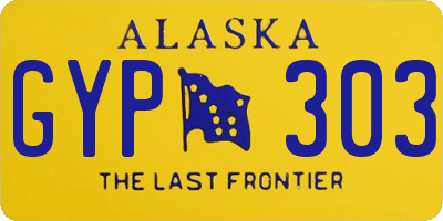 AK license plate GYP303