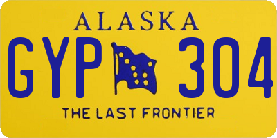 AK license plate GYP304