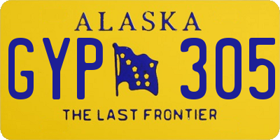 AK license plate GYP305